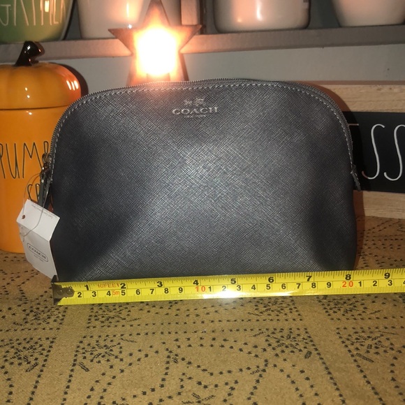 Coach Darcy Leather Cosmetic Case (Silver/Pewter) - Picture 11 of 12